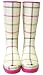 COACH PAISLEY TATTERSALL SIGNATURE RAIN BOOTS 7 NEW