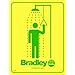 Bradley 114-050 Drench Safety Shower Sign, Yellow