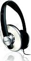 Philips SHP 5401 Premium HiFi Kopfhörer (2m einseitiges OFC-Kabel, Bass-Beat, Ergonomische& drehbare Ohrmuscheln) silber-schwarz