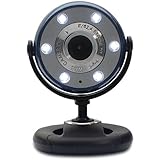 New Gear Head Blue Black 1.3mp Webcam Night Vision Leds Snapshot Button Mic ....