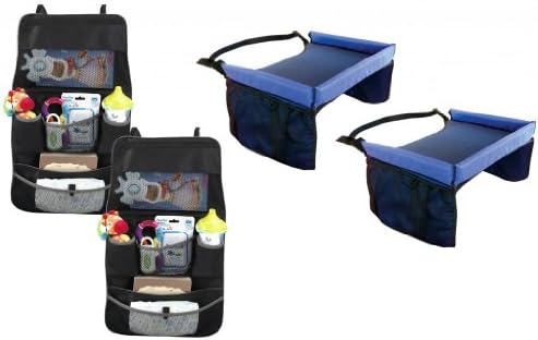 Star Kids Snack & Play Travel Tray with Backseat Organizer, Set of 2