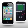 Iprotect ORIGINAL APPLE IPHONE 4 / 4S GAMEBOY RETRO SILIKONH�LLE MIT KN�PFEN IN SCHWARZ // CASE TASCHE H�LLE