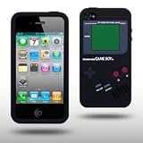 Iprotect ORIGINAL APPLE IPHONE 4 / 4S GAMEBOY RETRO SILIKONH�LLE MIT KN�PFEN IN SCHWARZ // CASE TASCHE H�LLEvon "iprotect"