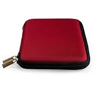 Kindle 3 Wireless Reading Device - Latest Generation Accessories Kit: Ruby Red Snug Fit Hard Cube Carrying Case + Compatible Graphite kindle 3 Car Charger + Live * Laugh * Love Vangoddy Wrist Band