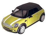 Kyosho 1:18 2009 BMW Mini Cooper Convertible yellow