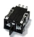 Micro Switch AML23GBE2BA05 (On)-Off-(On) Lighted Paddle Switch with (2) 28 Volt Lamps