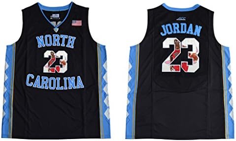 WEENKS Men's Michael Jordan 23 North Carolina Tar Heels 2016 College Basketball Jersey M Black03