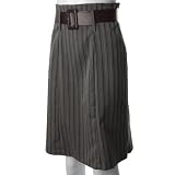 AdiDesignsJuniorsBeltedStripeSlimSkirt