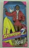 Baywatch Barbie African American Ken Doll Mib