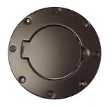 Rugged Ridge Black Powder Coated Trim Accessories Gas Tank Covers, Lighting Accessories, & Misc. Jeep Wrangler 1997 to 2006 (TJ) Gas Hatch Cover