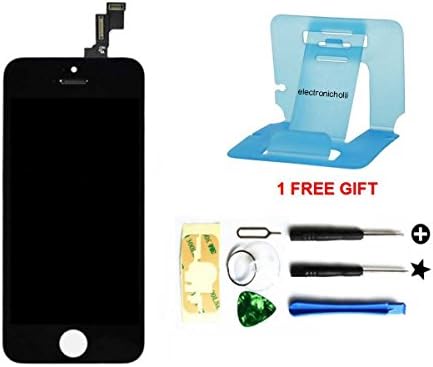 Replacement for iphone5s Full LCD Display + Touch Screen Digitizer Mobile Phone Repair Part Replacement, Repair Tools Included (black)