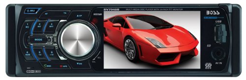 Boss Bv7948b Car Stereo 3.6 Screen Single Din Dvd Cd Am Fm