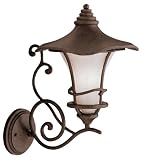 Aged Bronze 19 High Up Mount Outdoor Wall Light