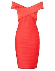 V-neck Polyester/Spandex Off the Shoulder Bandage Dress/Bodycon Dress/Mini Dress 