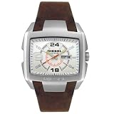 Diesel DZ1273, Silver Dial, Brown Strap, Date Function