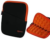 IMAGE OF rooCASE Super Bubble Neoprene Sleeve Case Cover for Dell Streak 7 4G Wi-Fi Android (Orange / Black)