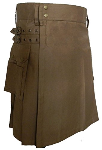 UT Kilts Men's UTK Standard Utility Kilt Dark Khaki 46 (46, Dark Khaki)