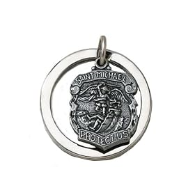 St. Michael Protect Us Key Ring