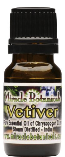 Vetiver Essential Oil (East Indian) - 100% Pure Chrysopogen Zizanioides 10ml
