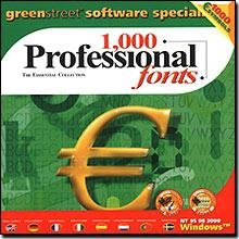 Greenstreet Software 1000 Professional Fonts