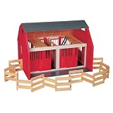 Large Barn with Corral - Red