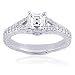 Read 0.75 Ct Asscher Cut Diamond Engagement Ring Vintage Style Pave Set 14K SI1-E GIA Details 0.75 Ct Asscher Cut Diamond Engagement Ring Vintage Style Pave Set 14K SI1-E GIA
