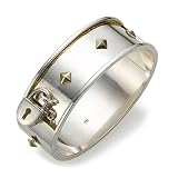 18k Gold and Sterling Silver Lock Bracelet