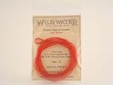 Furled Tapered Leader, 1X, Red, 9'