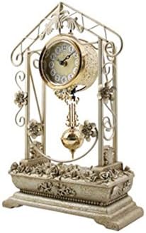 Unique Creative Style Desk Shelf Mantel Decorative Clock with Swinging Pendulum (DYD-66214B)