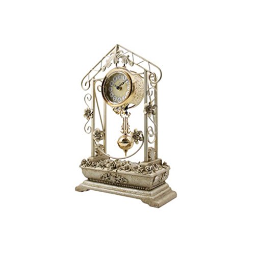 Unique Creative Style Desk Shelf Mantel Decorative Clock with Swinging Pendulum (DYD-66214B)