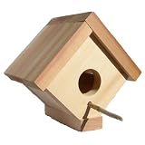 Western Red Cedar Wood Garden Bird House by visiondecor Furniture