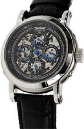 Perigaum 1972 Squelette Automatic P-0506-SS Automatic Watch for Him Skeleton Dial