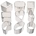 Ateco 9 Piece Petit Four Stainless Steel Cutter Set