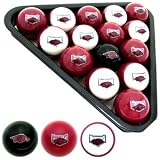 Arkansas Razorbacks 8 Ball Billiard Ball Pool Set