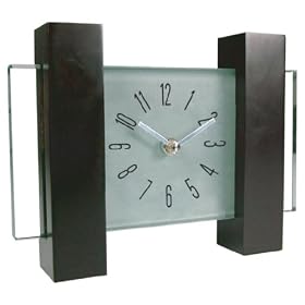 ACCTIM CK3646NP ANTARES GLASS MANTEL CLOCK BROWN