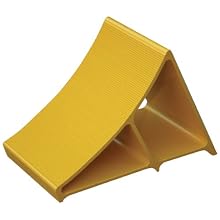 Vestil EALUM-YEL Extruded Wheel Chock, Aluminum, 7" Width, 8" Height, 10" Depth, Yellow