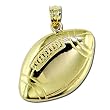 14kt Yellow Gold Football Charm Pendant