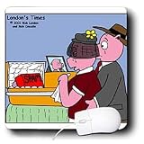 Londons Times Funny Animals Cartoons - Pig Funeral - SPAM - Mouse Pads