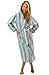 Del Rossa Women's 14 oz Fleece Hooded Bathrobe Robe