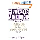 Click here to buy A History of Medicine: Volume 2: Early Greek, Hindu, and Persian Medicine by  Henry E. Sigerist.
