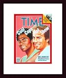 Miami Vice's Phillip Michael Thomas and Don Johnson / TIME Cover: September 16, 1985, Framed Art Print by TIME Magazine