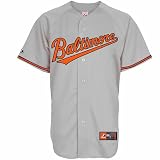 MLB Men's Baltimore Orioles Cooperstown RC Synthetic Replica Jersey, Road Gray, X-Large