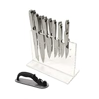 Schmidt Brothers Cutlery, SSTUB15, Steel Cut 15 Piece Full Knife Set