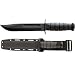 KA-BAR 1213 Black Fighting/Utility Knife, Kydex Sheath, 7 in., Plain