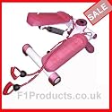 NEW PINK STEPPER WITH POWER CORDS for gym or home