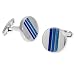 Stripes Cufflink by Enrico Pardini - Silver Metal