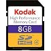 Electronics : Kodak 8GB SD High Capacity High Performance Memory Card