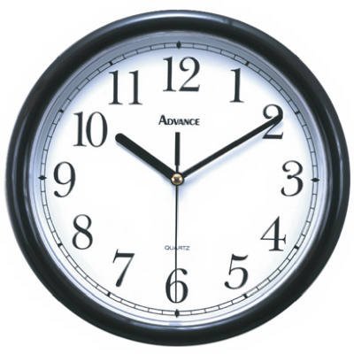 ADVANCE CLOCK CO. 10 Wall Clock [Black]
