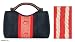 Hemp handbag, 'Red Medallion'