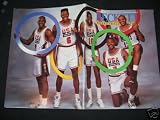 Michael Jordan, Charles Barkley, Patrick Ewing, Magic Johnson & Karl Malone (Dream Team) 1992 Beckett Basketball magazine